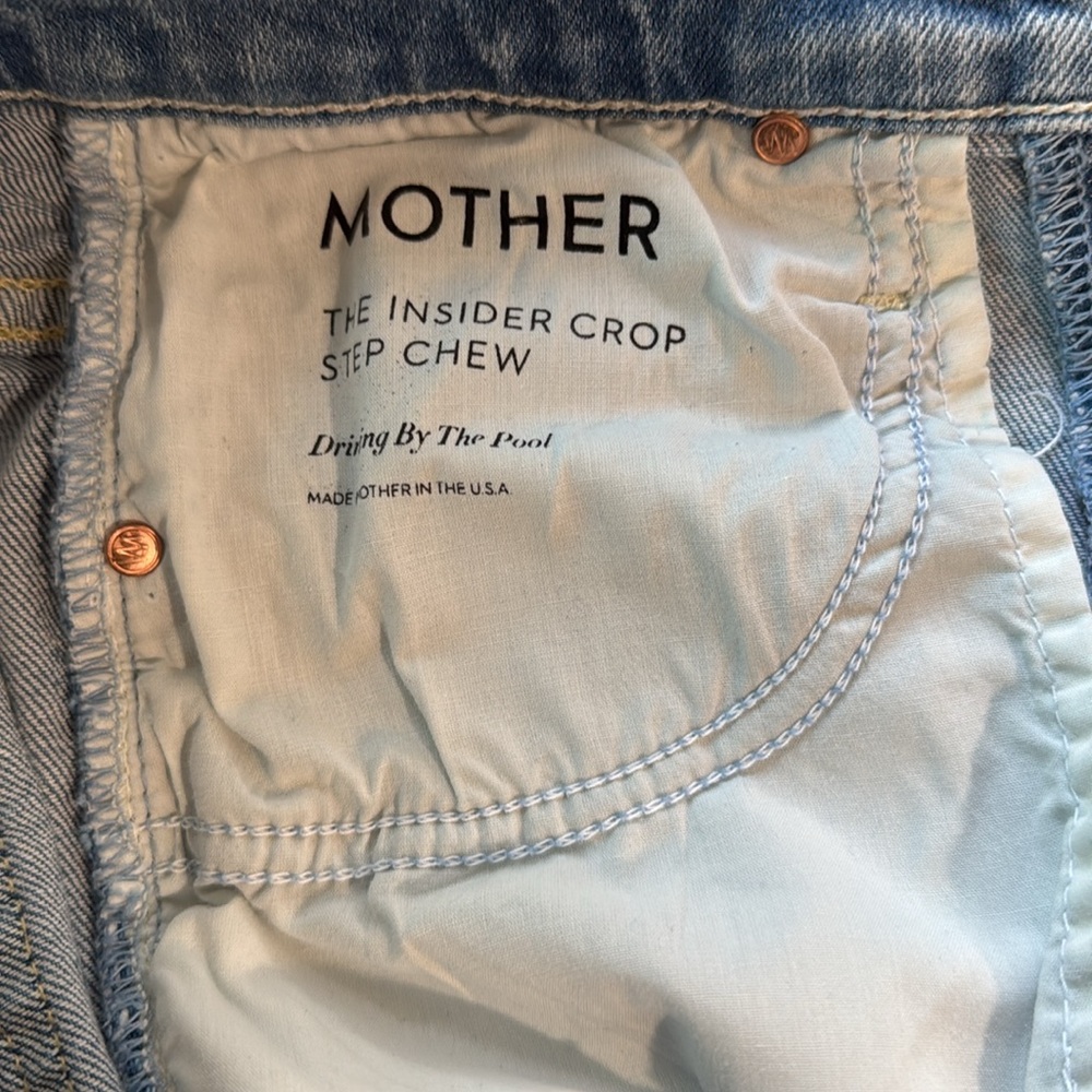 MOTHER The Insider Crop Step Chew - Picture 7 of 13
